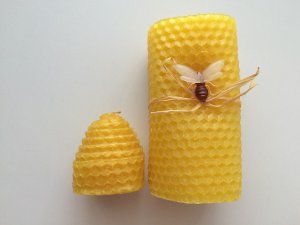 画像2: 【natural beeswax candle】ナチュラルビーズワックス（小）