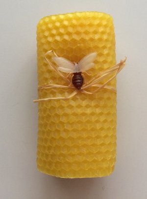 画像1: 【natural beeswax candle】ナチュラルビーズワックス