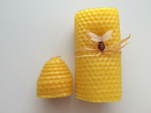 画像: 【natural beeswax candle】ナチュラルビーズワックス（小）