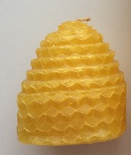 画像1: 【natural beeswax candle】ナチュラルビーズワックス（小）
