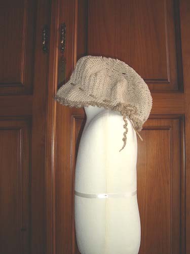 画像: ハンドメイド・コットン帽子46-50cm